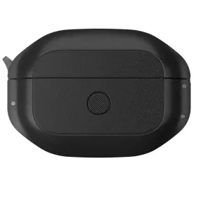 KeyBudz Element Series sort beskyttelsesetui til AirPods Pro 2 med struktureret hårdskaldesign