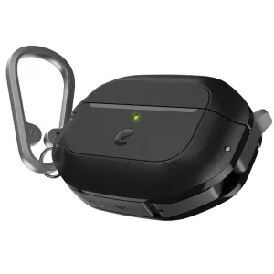 KeyBudz Element Series vandtæt etui til AirPods Pro 2 med karabinhage, i kulsort