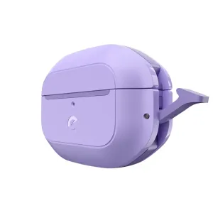 KeyBudz Element Series beskyttelsesetui for AirPods Pro 2 i vill lavendel, med matt teksturert skall