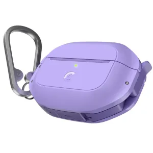 KeyBudz Element Series Wild Lavender beskyttelsesetui til AirPods Pro 2 med karabinkrok