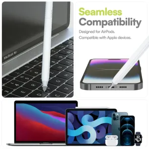 KeyBudz AirCare 2.0 cleaning kit shown with AirPods, MacBook, iPhone and other Apple devices