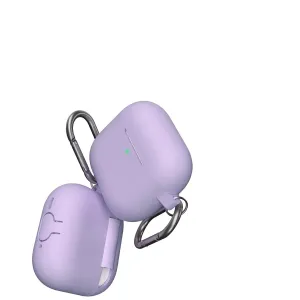 KeyBudz Elevate Series lavendelfarbene Schlüsselanhänger-Hülle für AirPods der 4. Generation mit Karabinerclip
