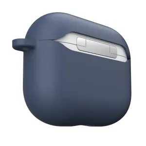KeyBudz PodSkinz HybridShell AirPods 3-deksel i midnattsblått med beskyttende overtrekk og sideløkke