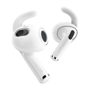 KeyBudz EarBuddyz vita öronkrokar för AirPods 3 med säker och bekväm passform