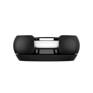 KeyBudz EZ Mount for AirTag, black reusable adhesive bracket with click-lock design