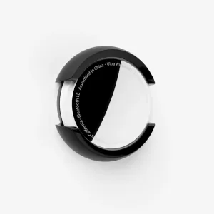 KeyBudz EZ Mount AirTag bracket with click lock, black reusable adhesive holder for Apple AirTag