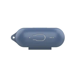 KeyBudz Elevate Series-etui til AirPods Pro Gen 2 i koboltblå silikon med karabinkrok