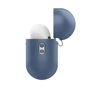 KeyBudz Elevate Series-deksel til AirPods Pro Gen 2 i koboltblått med åpent lokk og karabinfeste