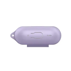 KeyBudz Elevate Series lavendlivärvi silikoonümbris AirPods Pro Gen 2 jaoks koos karabiini ja kaelapaelaga