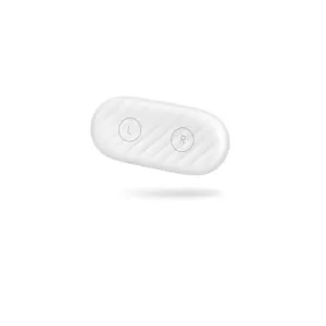 KeyBudz AirDockz magnetic holder for Apple AirPods, white dock with L and R markings