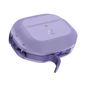 KeyBudz Element Series-fodral för AirPods 3 i vild lavendel, ett texturerat skyddsfodral med karbinhake
