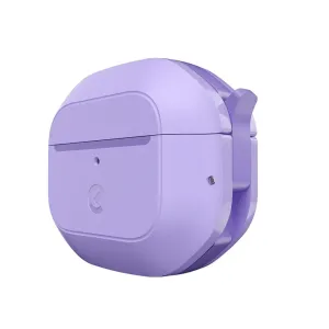 KeyBudz Element Series lavendelfärgat skyddsfodral för AirPods 3 med strukturerad matt yta
