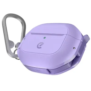 KeyBudz Element Series AirPods 3-fodral i vild lavendel med karbinhake och präglad logotyp