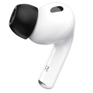 KeyBudz HyperFoam stor skumöronpropp till AirPods Pro 3:e gen, höger öronsnäcka, svart spets på vit stam