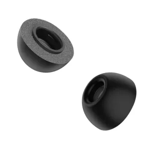 KeyBudz HyperFoam medium skumørepropper til AirPods Pro 3. gen., svart par på hvit bakgrunn