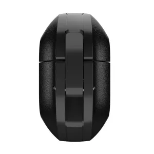 KeyBudz Element Series skyddsfodral för AirPods Pro 3:e generationen i kolsvart, med säker låsspärr