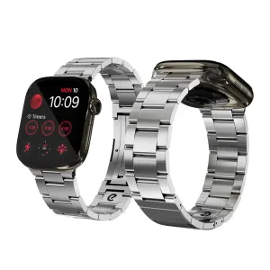 KeyBudz Spectra Series Apple Watch-rem i rustfritt stål med lenkedesign og sikker lås