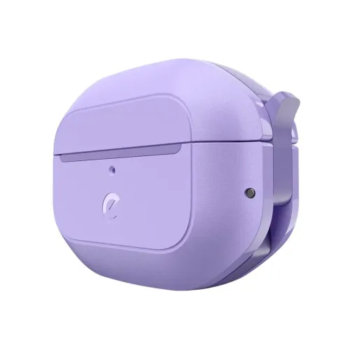 KeyBudz Element Series lavendelfarget beskyttelsesetui til AirPods Pro 2 med teksturert matt finish