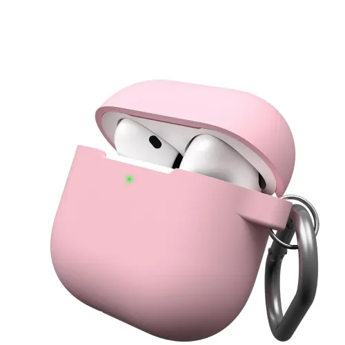 KeyBudz elevate series keychain for AirPods 4th generation - Shock absorbing case with anti-slip - Blush Pink
