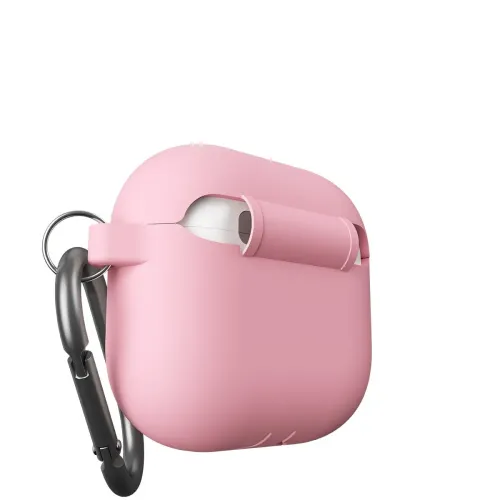 KeyBudz elevate series keychain for AirPods 4th generation - Shock absorbing case with anti-slip - Blush Pink