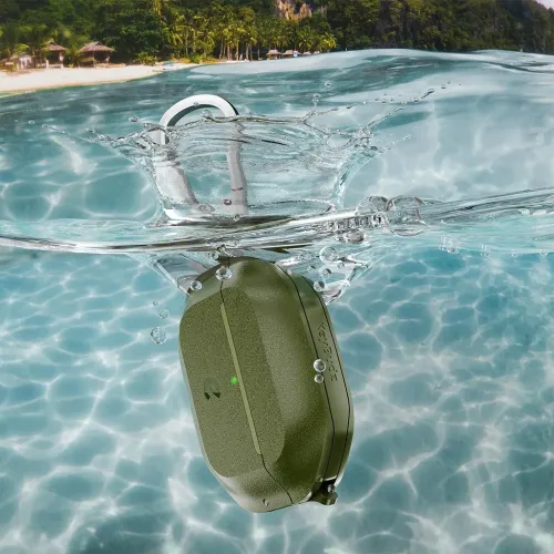 KeyBudz element Series Aizsargvāciņš AirPods Pro 3. paaudzes austiņām - Ūdensnecaurlaidīgs vāciņš ar aizsardzību pret kritieniem - Meža zaļš