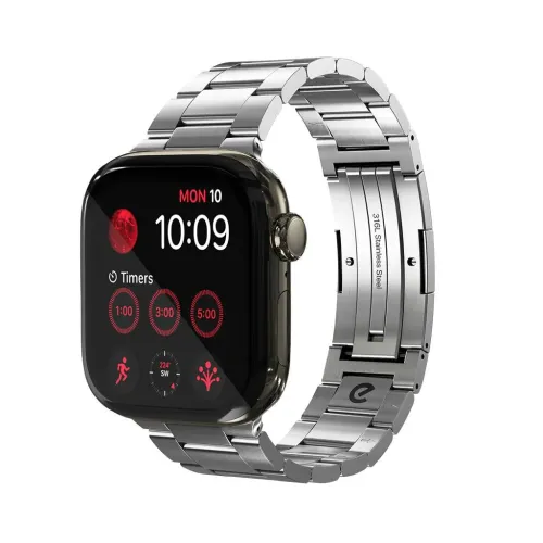 KeyBudz Spectra Series litet Apple Watch-armband i rostfritt stål med viklås