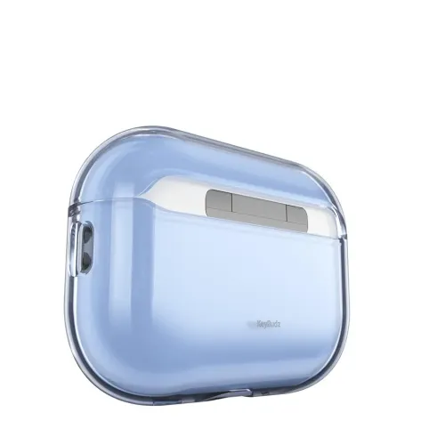 KeyBudz Jelly Series transparent babyblått skyddsfodral för AirPods Pro 3:e generationen med transparent lock