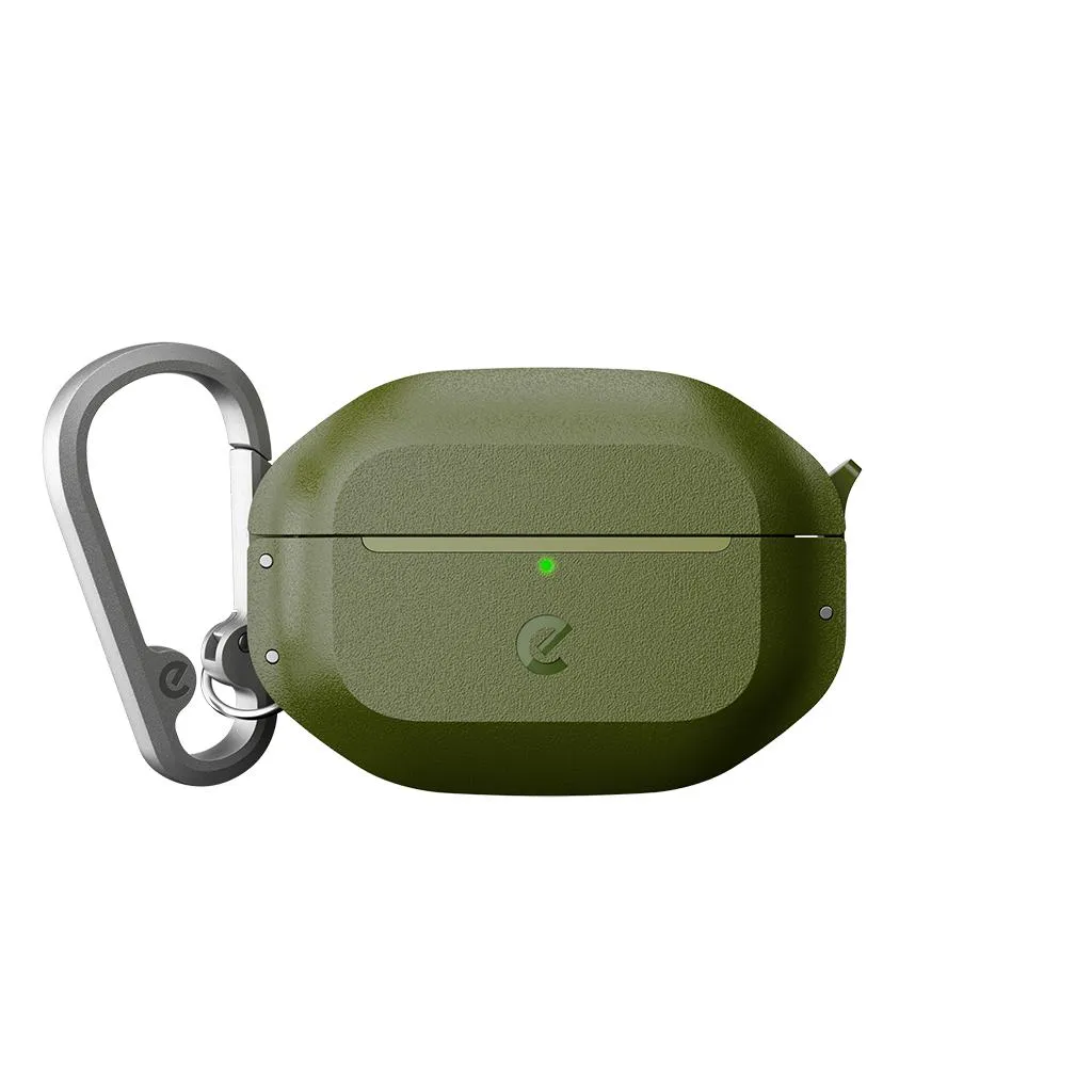 KeyBudz element Series Skyddsfodral för AirPods Pro 3:e generationen – Vattentätt fodral med fallskydd - Forest Green